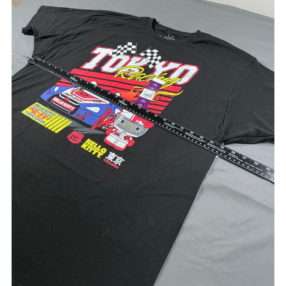 Hello Kitty Tokyo Racing Graphic T-Shirt Black 2XL Sanrio Tokyo Speed New - Picture 5 of 10